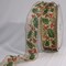 The Ribbon People Red and Green Ivy Bells Sheer Wired Craft Ribbon 2.5" x 10 Yards